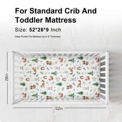 KASTLEE watercolor squirrel crib sheet sparks whimsy in baby’s room
