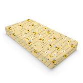 KASTLEE Watercolor Bees changing pad cover with sunflowers for cozy softness