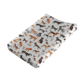 KASTLEE watercolor dogs changing pad cover in nursery-friendly pattern for cozy diaper changes