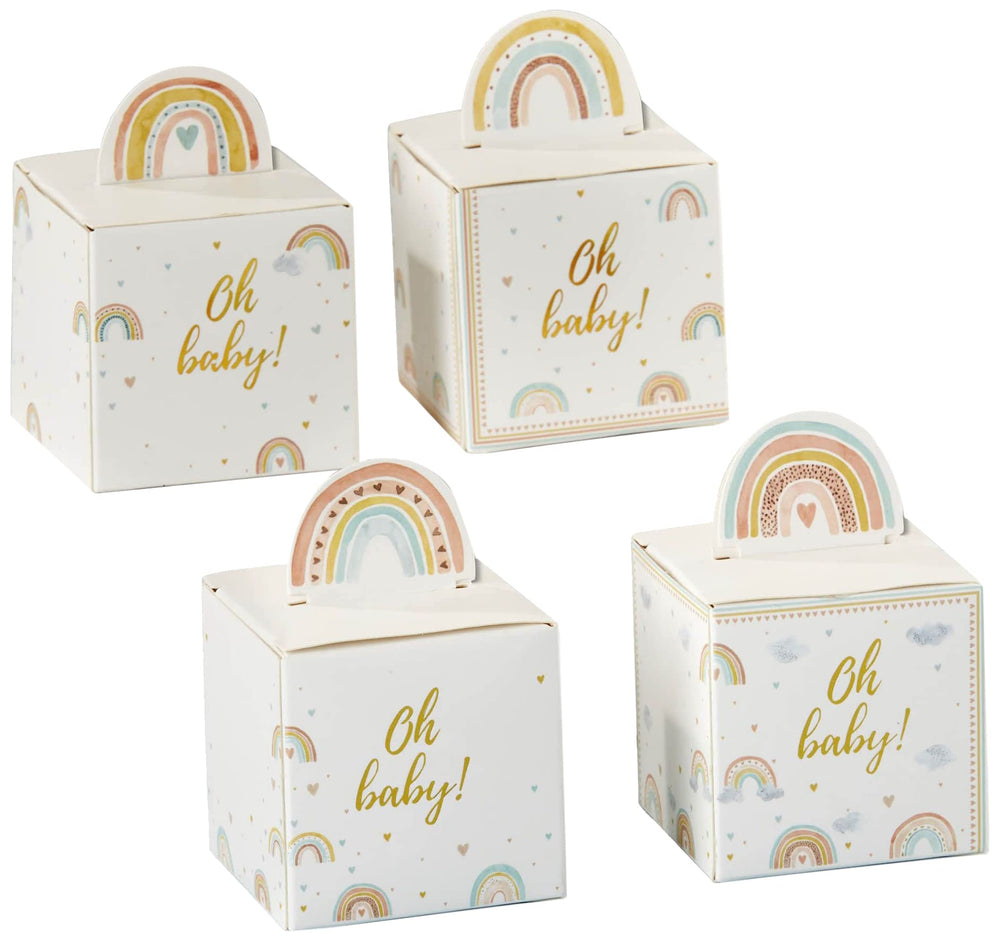 Kate Aspen Boho Rainbow favor box top rainbow design for guest gifts
