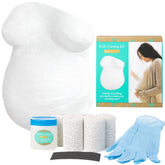 Kate & Milo belly casting kit unboxing reveals complete materials for a memorable prenatal keepsake.