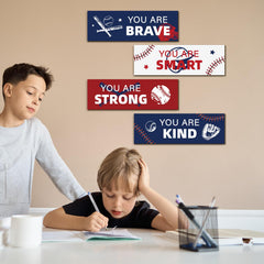 Kathfly baseball signs for gym and playroom offer durable, easy-to-hang accents