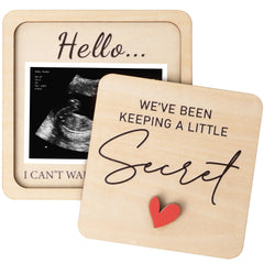 KATINAT grandparent reveal keepsake frame ready for ultrasound photo, a heartfelt display.