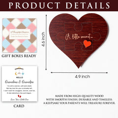 KATINAT pregnancy announcement poem card highlights baby's perspective for a personal reveal
