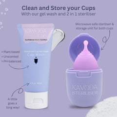 KAVODA two-cup setup ready for day and night protection.