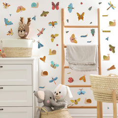 Kazova insect wall decals caterpillar create whimsical playroom ambiance with soft colors