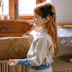 KCHIES alligator clip bow worn comfortably for long days.