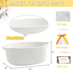 KCKLYY Gift Basket Empty ribbons and bags close-up; enhanced gift aesthetics