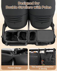 kcross spacious pockets organize diapers, toys, and essentials