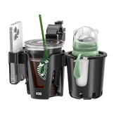 KDD 360-degree rotation stroller cup holder front view keeps drinks within reach.
