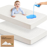 KeaBabies waterproof crib protector with soft-quilted-top shields the mattress and keeps naps comfortable.