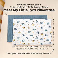 KeaBabies 13x18 pillowcase fits toddler pillows securely.