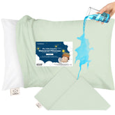 KeaBabies 13x18 waterproof toddler pillowcase in Sage protects against moisture and stains.