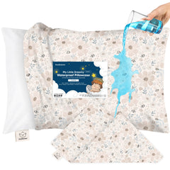 KeaBabies 13x18 waterproof toddler pillowcase protects against moisture.
