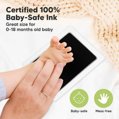 KeaBabies dog paw imprint with jet-black inkpad for keepsake