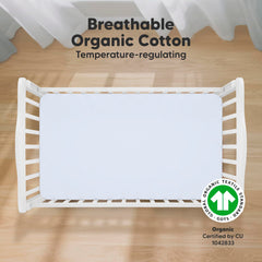 KeaBabies 52x28 crib sheet fits standard mattresses securely for restful nights