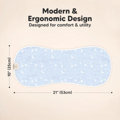KeaBabies eight-layer burp cloths absorb messes effectively