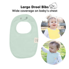 Organic cotton KeaBabies bibs with GOTS certification for soft, breathable comfort