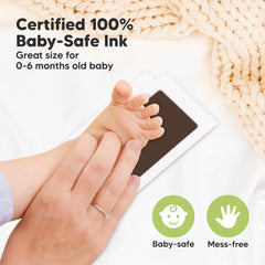 KeaBabies baby footprint imprint on card for memories