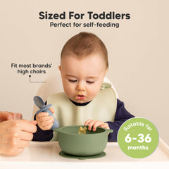 KeaBabies baby-safe bowl with no sharp edges protects tiny hands