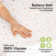 KeaBabies bamboo-viscose-fabric: breathable comfort for all seasons.