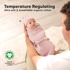 KeaBabies breathable 0tog fabric close-up highlights gentle temperature regulation