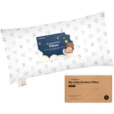 KeaBabies Buddy toddler pillow 10x18 for travel comfort and spine-friendly support.