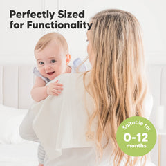 KeaBabies burp cloths are machine washable and durable for daily use.