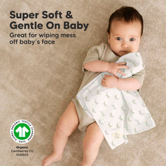 KeaBabies burp cloths fold compactly for on-the-go diaper bag use.