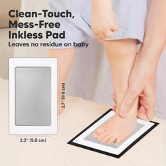 KeaBabies clean-touch ink pad for baby hand imprint with no ink on skin.