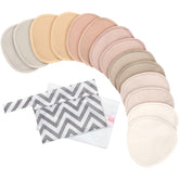 KeaBabies contour organic nursing pads on a bra for discreet daytime use.