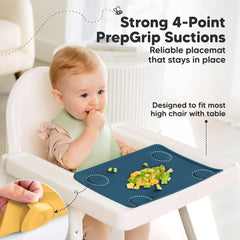 KeaBabies placemats are dishwasher-safe for easy cleanup