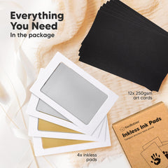 KeaBabies Dog Nose and Paw Print Kit creates pet keepsakes without smudges.