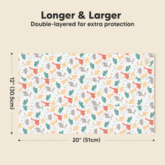 KeaBabies double-layer burp cloths with plush texture for better absorption.