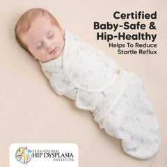 KeaBabies fully lined zipper allows diaper changes without unwrapping