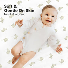 KeaBabies Elly organic cotton crib sheets offer breathable, skin-friendly comfort.