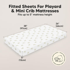 KeaBabies Elly pack n play mattress cover protects surface while remaining soft.