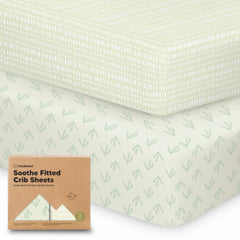 KeaBabies Fleur-prints crib sheet in breathable organic cotton for safe sleep
