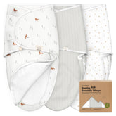 KeaBabies forest pattern swaddle fabric for cozy naps
