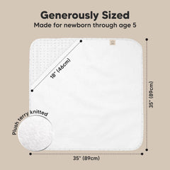 KeaBabies gentle on sensitive skin towel for delicate babies.