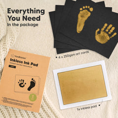 KeaBabies hand imprint on art card shows delicate details for keepsake display.