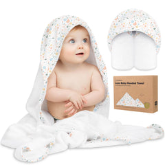 KeaBabies hooded towel, large 35x35, durable for many baths and grows with child.