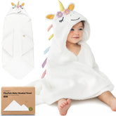 KeaBabies hooded towel with animal hood for bath time fun and warmth