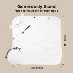 KeaBabies hooded towel close-up showing plush, soft fabric texture