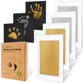 KeaBabies InklessBaby Hand Print Kit captures tiny hands, mess-free.