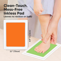 KeaBabies inkless kit footprint captured on specialty card