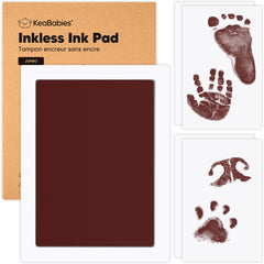 KeaBabies inkless kit handprint shows a clean, precise newborn keepsake