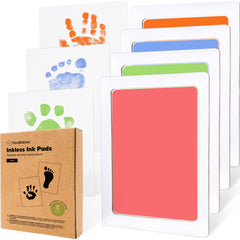 KeaBabies inkless kit handprint showing messy-free imprint on card
