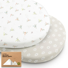 KeaBabies Isla bassinet sheet with snugfit design for secure sleep