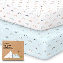 KeaBabies Isla fitted crib sheet on a 52x28 mattress with a snug, secure fit.